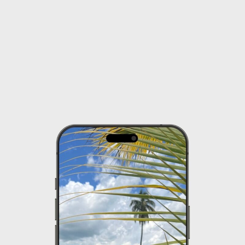 image of iphone with a picture of Haiti on it